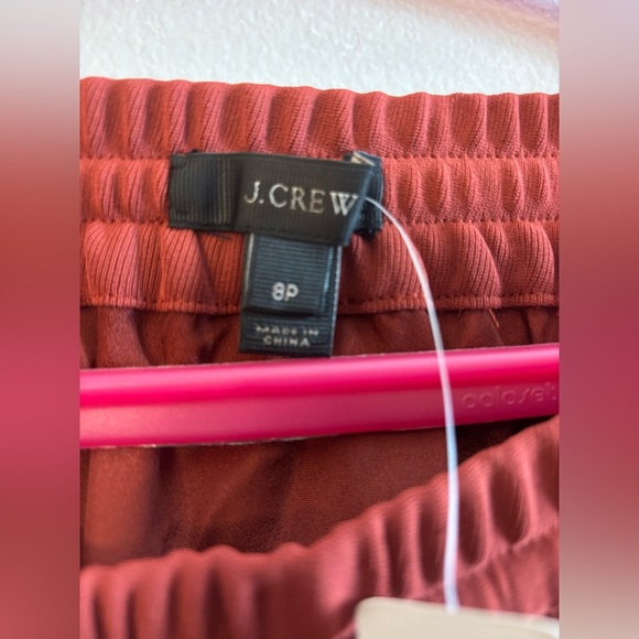 J. Crew Red Athletic Shorts with Curved Hem - Picture 3 of 9